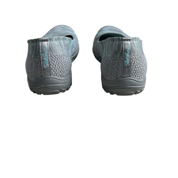 Skechers Empress Size 7 Classic Fit Air Cooled Memory Foam Green & Gray Slip Ons - Picture 6 of 6
